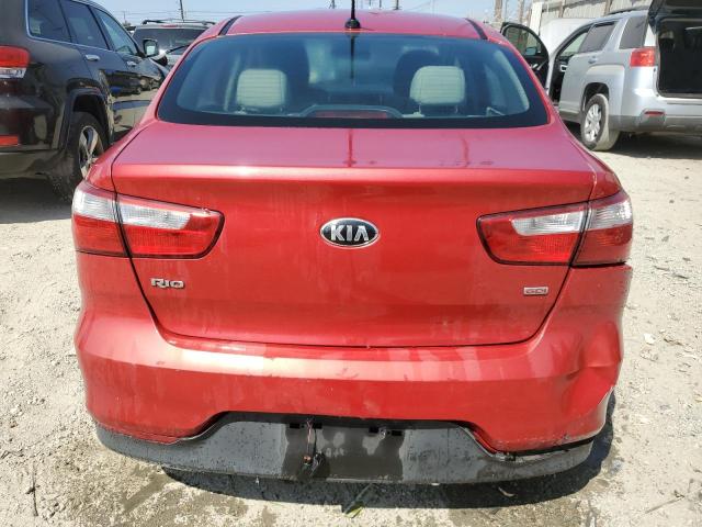 KNADM4A32H6119096 - 2017 KIA RIO LX RED photo 6