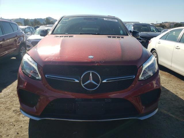 4JGED6EB3GA041777 - 2016 MERCEDES-BENZ GLE COUPE 450 4MATIC RED photo 5