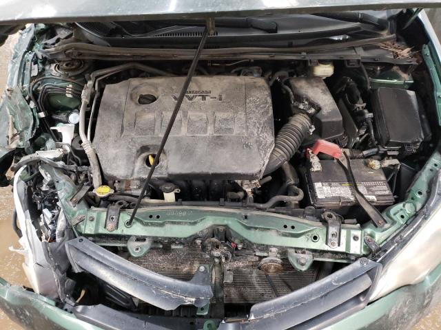 2T1BURHE3GC484442 - 2016 TOYOTA COROLLA L GREEN photo 11