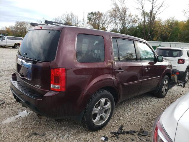 5FNYF4H50DB044998 - 2013 HONDA PILOT EXL MAROON photo 3