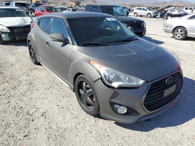 KMHTC6AE3DU141687 - 2013 HYUNDAI VELOSTER TURBO GRAY photo 4