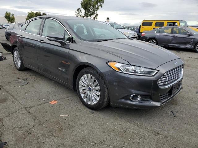 3FA6P0LU7FR245977 - 2015 FORD FUSION SE HYBRID GRAY photo 4