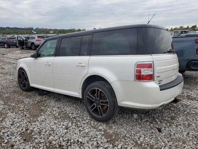 2FMGK5C8XDBD21308 - 2013 FORD FLEX SEL WHITE photo 2