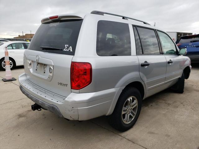 5FNYF18685B019274 - 2005 HONDA PILOT EXL SILVER photo 3