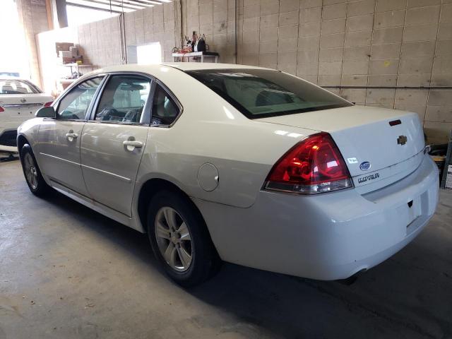 2G1WF5E31C1275824 - 2012 CHEVROLET IMPALA LS WHITE photo 2