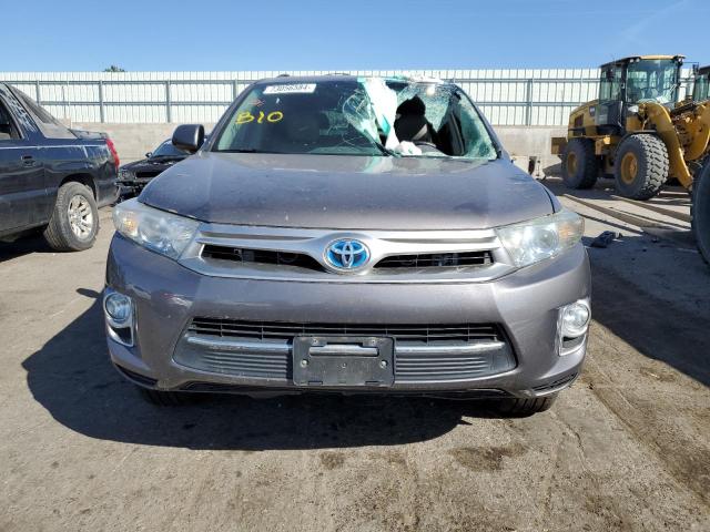 JTEDC3EH4B2000224 - 2011 TOYOTA HIGHLANDER HYBRID LIMITED GRAY photo 5