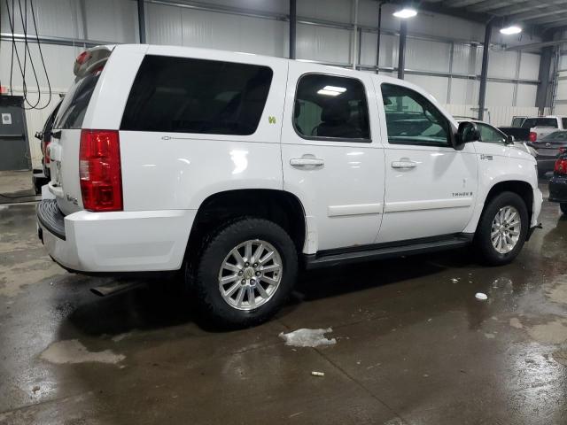 1GNFC13518R208272 - 2008 CHEVROLET TAHOE C1500 HYBRID WHITE photo 3