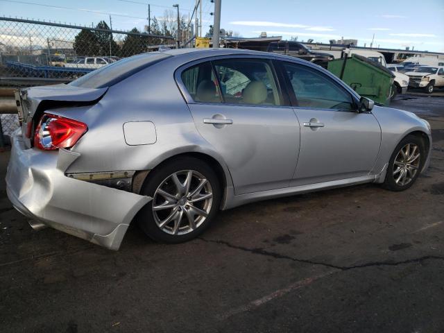 JN1CV6AR6DM753497 - 2013 INFINITI G37 SILVER photo 3