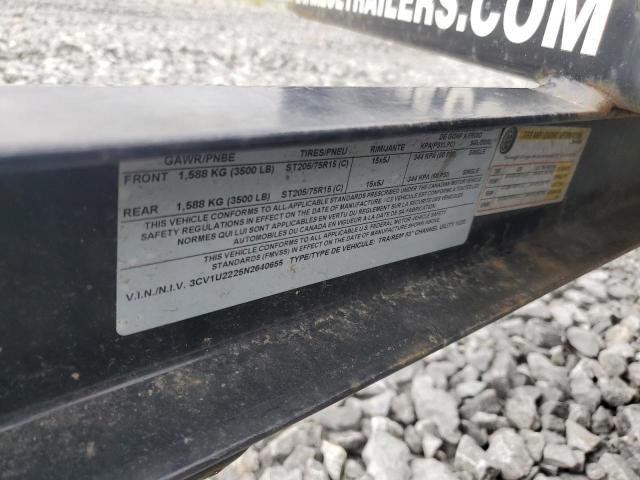 3CV1U2225N2640655 - 2017 PJ TRAILER BLACK photo 10