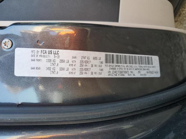 2C4RC1FG9KR705073 - 2019 CHRYSLER PACIFICA TOURING PLUS GRAY photo 13