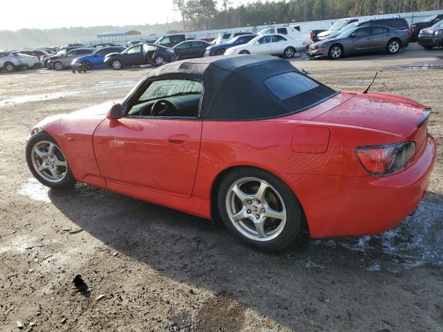 JHMAP11412T009197 - 2002 HONDA S2000 RED photo 2