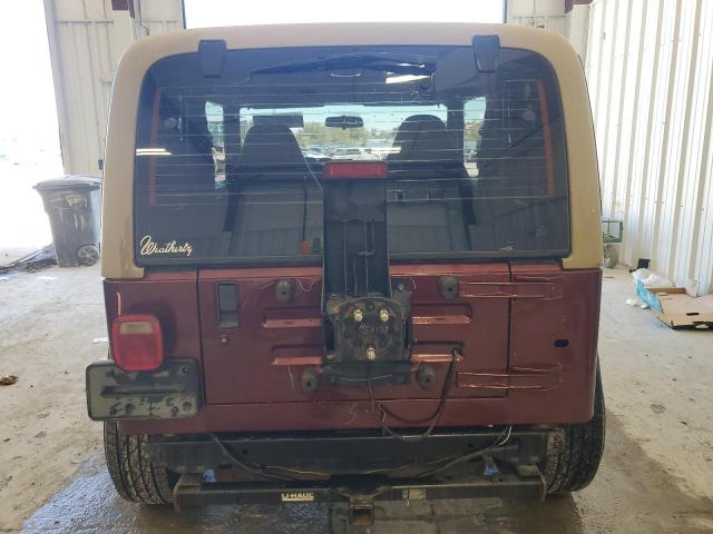 1J4FA39S42P715123 - 2002 JEEP WRANGLER / X BURGUNDY photo 6