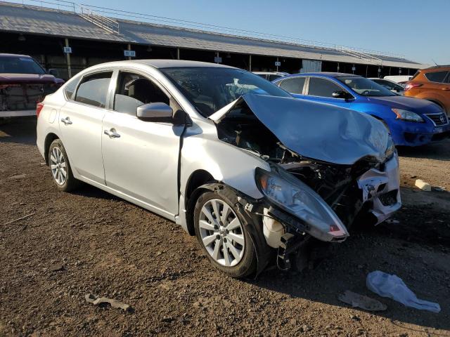 3N1AB7AP8HY341606 - 2017 NISSAN SENTRA S SILVER photo 4