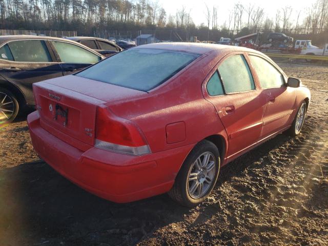 YV1RH592872626003 - 2007 VOLVO S60 2.5T RED photo 3