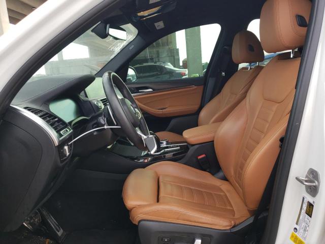 5UXTY3C08M9H44404 - 2021 BMW X3 SDRIVE30I WHITE photo 7