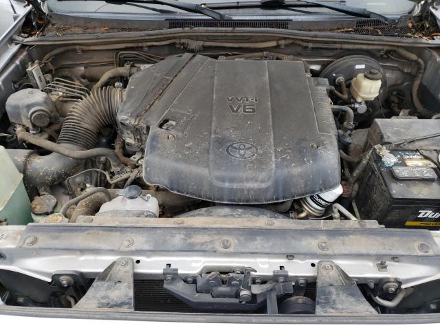 5TFJU4GN7FX079667 - 2015 TOYOTA TACOMA DOUBLE CAB PRERUNNER GRAY photo 11