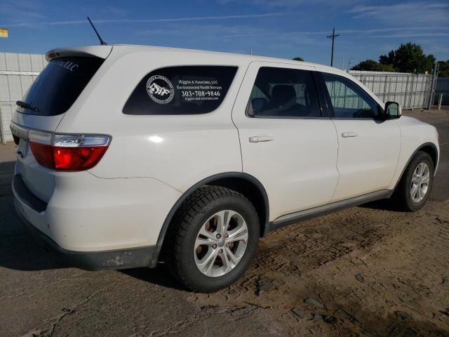 1C4RDJAG2DC695177 - 2013 DODGE DURANGO SXT WHITE photo 3