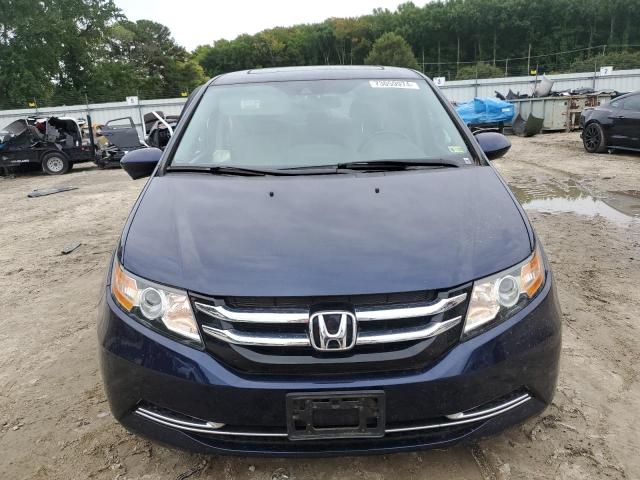 5FNRL5H62HB021322 - 2017 HONDA ODYSSEY EXL BLUE photo 5