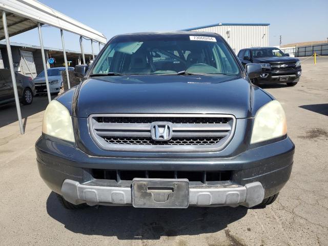 2HKYF18604H551697 - 2004 HONDA PILOT EXL BLUE photo 5