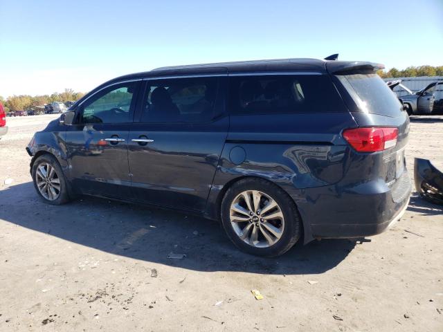 KNDME5C14F6040169 - 2015 KIA SEDONA SXL BLUE photo 2