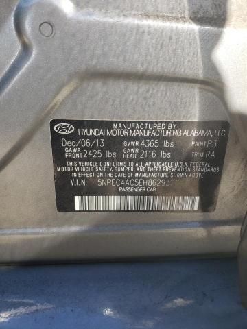 5NPEC4AC5EH862931 - 2014 HYUNDAI SONATA SE GRAY photo 13