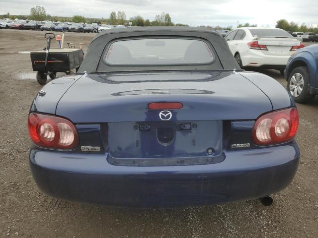 JM1NB353540403837 - 2004 MAZDA MX-5 MIATA BASE BLUE photo 6