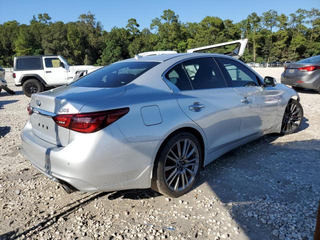 JN1FV7AP7JM460494 - 2018 INFINITI Q50 RED SPORT 400 SILVER photo 3