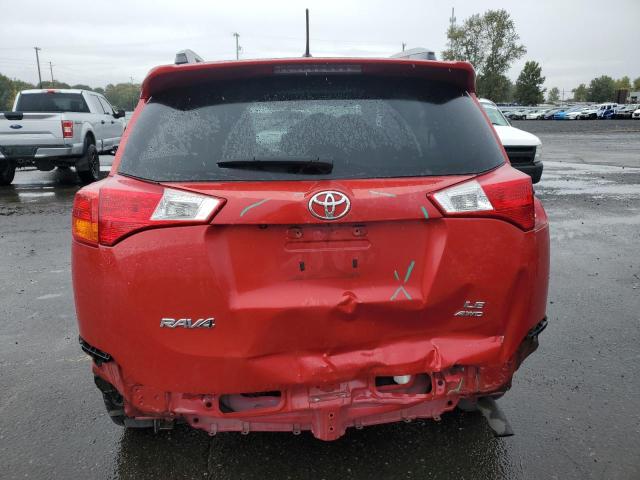 2T3BFREV7FW270346 - 2015 TOYOTA RAV4 LE RED photo 6