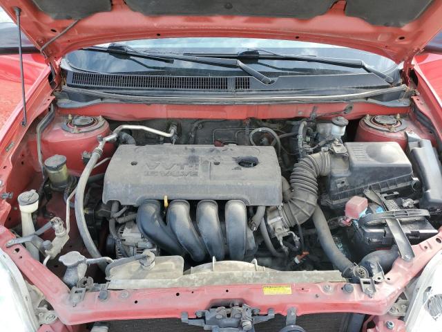 2T1KR32E55C329279 - 2005 TOYOTA COROLLA MA XR RED photo 12