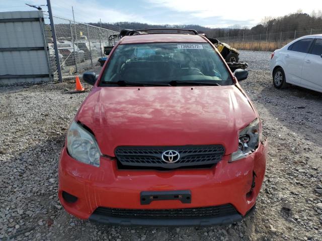 2T1KR32E55C329279 - 2005 TOYOTA COROLLA MA XR RED photo 5