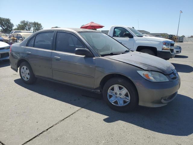 2HGES16325H583103 - 2005 HONDA CIVIC DX VP ნაცრისფერი ფოტო 4