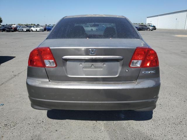 2HGES16325H583103 - 2005 HONDA CIVIC DX VP ნაცრისფერი ფოტო 6