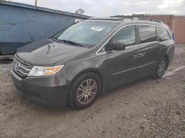 5FNRL5H66DB053720 - 2013 HONDA ODYSSEY EXL GRAY photo 1