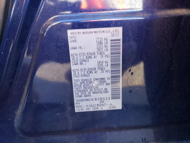 5N1DR2MN3JC620121 - 2018 NISSAN PATHFINDER S BLUE photo 13