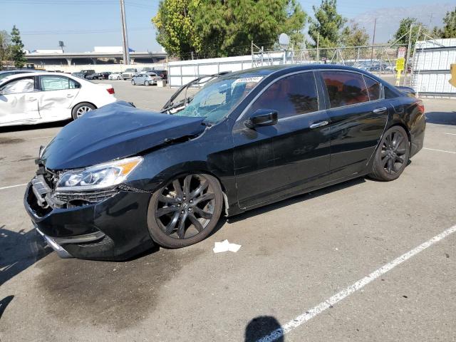 1HGCR2F35GA039608 - 2016 HONDA ACCORD LX BLACK photo 1