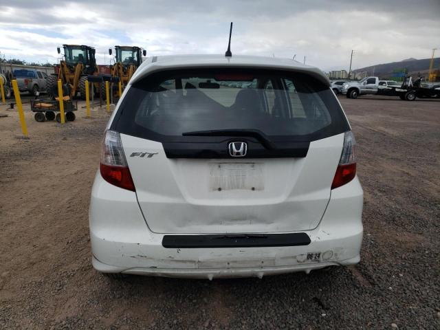 JHMGE884X9C005674 - 2009 HONDA FIT SPORT WHITE photo 6