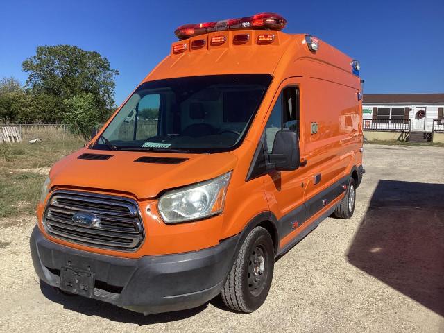 1FDBW2XM0HKB51380 - 2017 FORD TRANSIT T-350 ORANGE photo 2