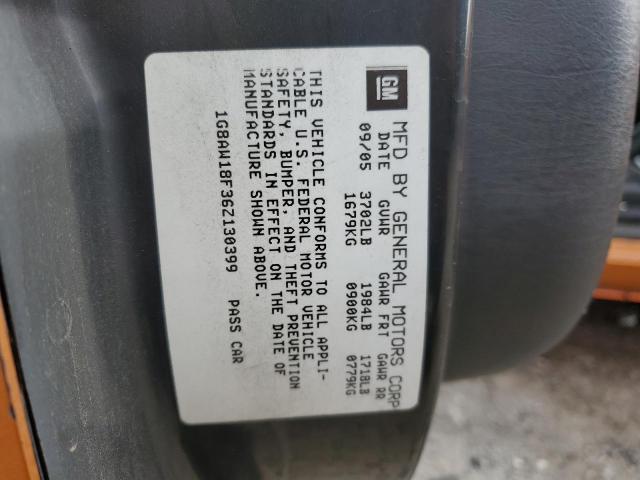 1G8AW18F36Z130399 - 2006 SATURN ION LEVEL 3 ORANGE photo 12