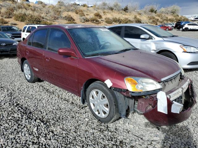 1HGES26743L013726 - 2003 HONDA CIVIC EX BURGUNDY photo 4