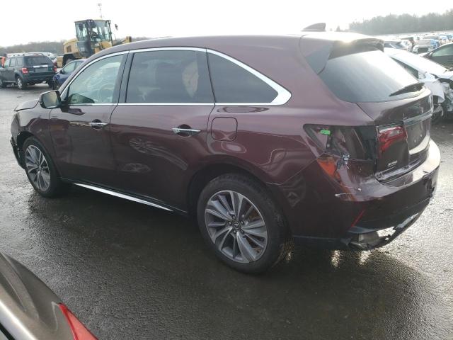 5FRYD4H57HB023799 - 2017 ACURA MDX TECHNOLOGY BURGUNDY photo 2
