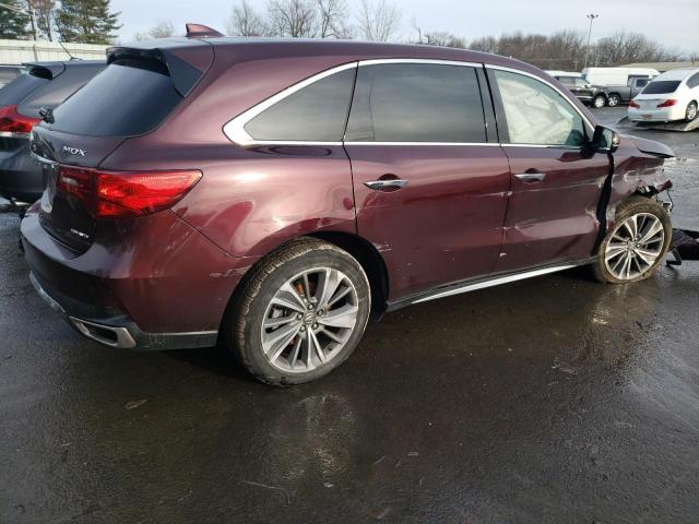5FRYD4H57HB023799 - 2017 ACURA MDX TECHNOLOGY BURGUNDY photo 3