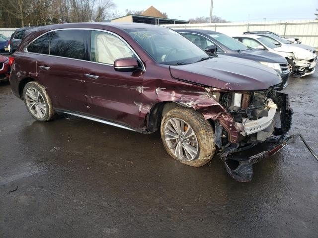 5FRYD4H57HB023799 - 2017 ACURA MDX TECHNOLOGY BURGUNDY photo 4