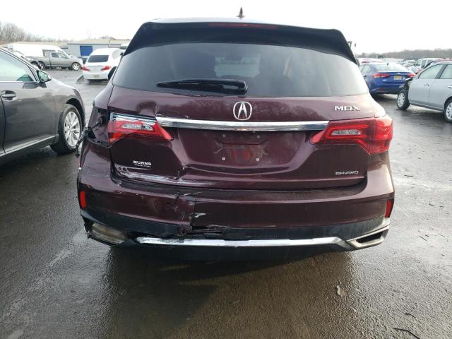 5FRYD4H57HB023799 - 2017 ACURA MDX TECHNOLOGY BURGUNDY photo 6