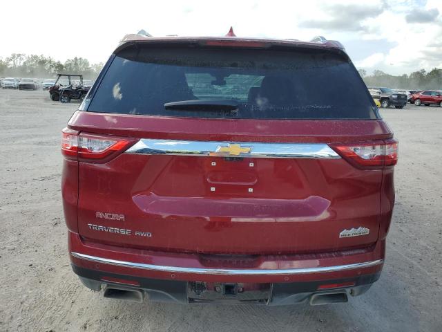 1GNEVNKW5MJ189614 - 2021 CHEVROLET TRAVERSE HIGH COUNTRY RED photo 6