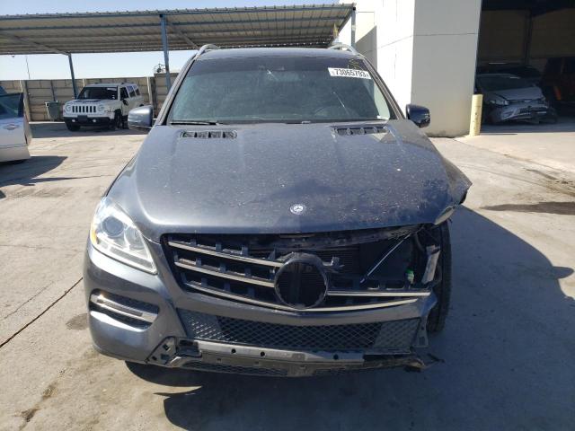 4JGDA5HB0FA487099 - 2015 MERCEDES-BENZ ML 350 4MATIC BLUE photo 5