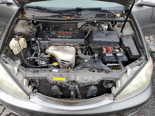 4T1BE32K94U808139 - 2004 TOYOTA CAMRY LE ნაცრისფერი ფოტო 11
