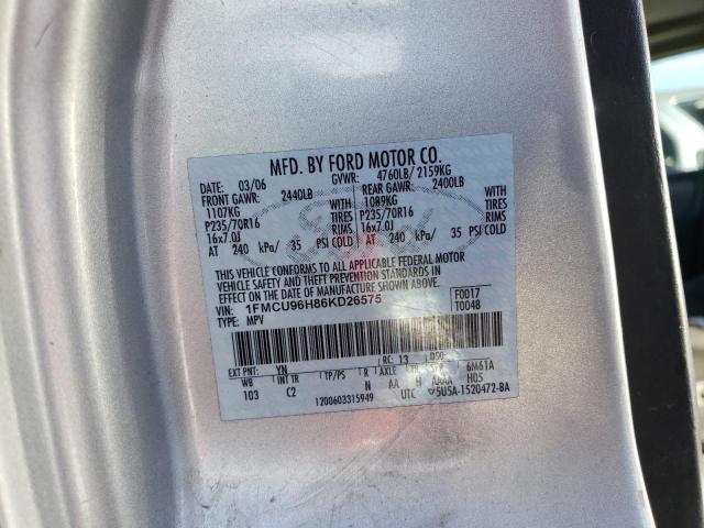 1FMCU96H86KD26575 - 2006 FORD ESCAPE HEV SILVER photo 14