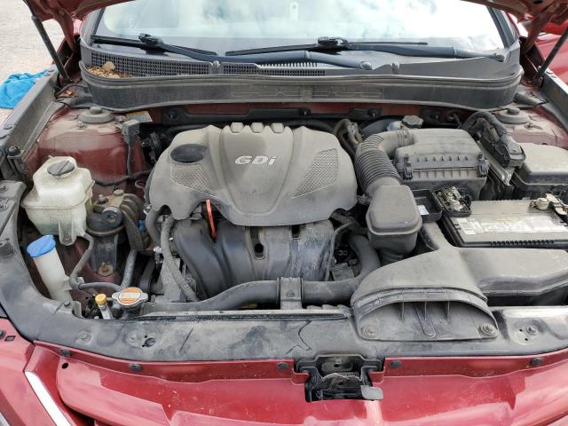 5NPEB4AC5CH402586 - 2012 HYUNDAI SONATA GLS RED photo 11