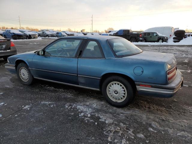 2G4WB14L4M1826810 - 1991 BUICK REGAL CUSTOM BLUE photo 2