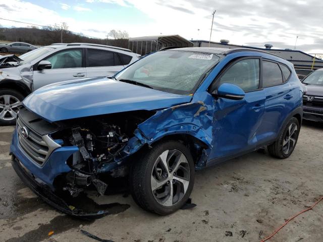 KM8J33A27JU802841 - 2018 HYUNDAI TUCSON VALUE BLUE photo 1